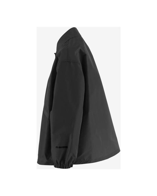 Jil Sander Technical Faille Blouson in het Black