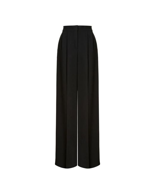 Alberta Ferretti Black Wide Trousers