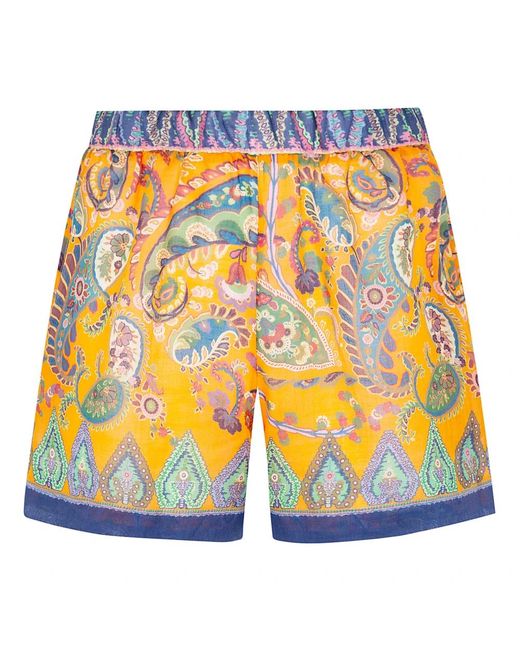Etro Orange Casual Shorts