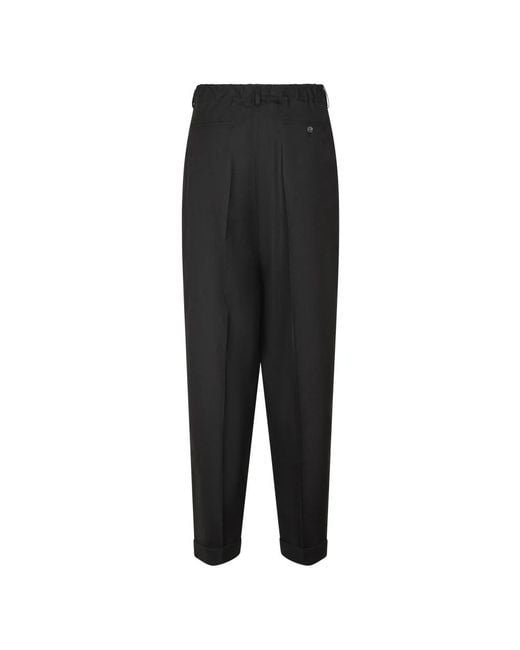 Marni Black Straight Trousers for men