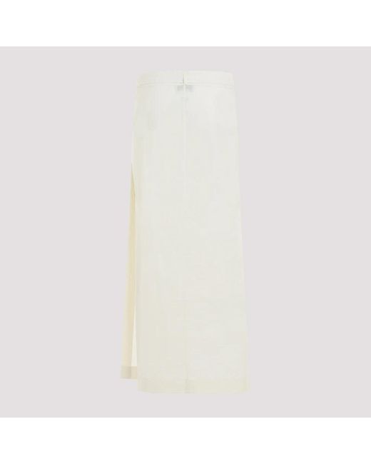 Lemaire White Midi Skirts