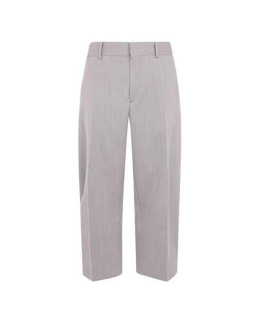 Cropped Trousers Studio Nicholson de hombre de color Gray