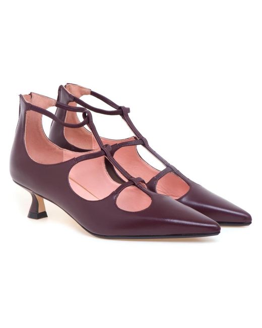 Anna F. Purple Pumps