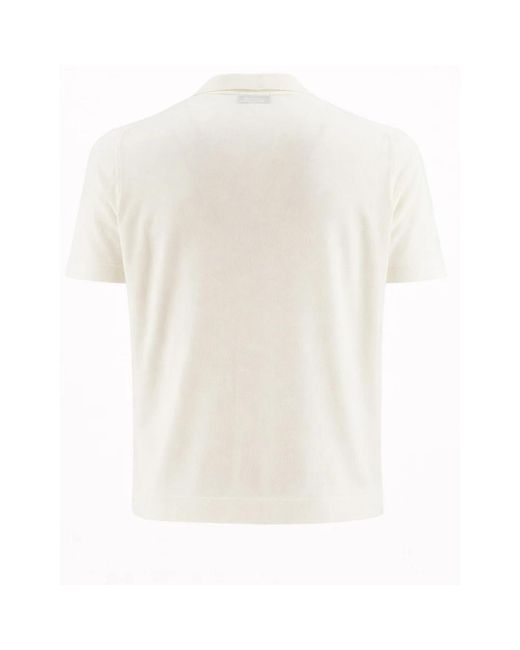 Drumohr White Short Sleeve Shirts for men