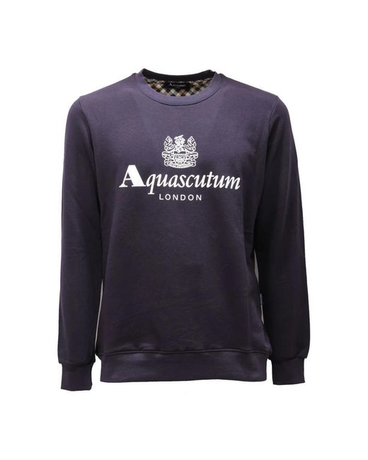 Aquascutum Blue Sweatshirts for men