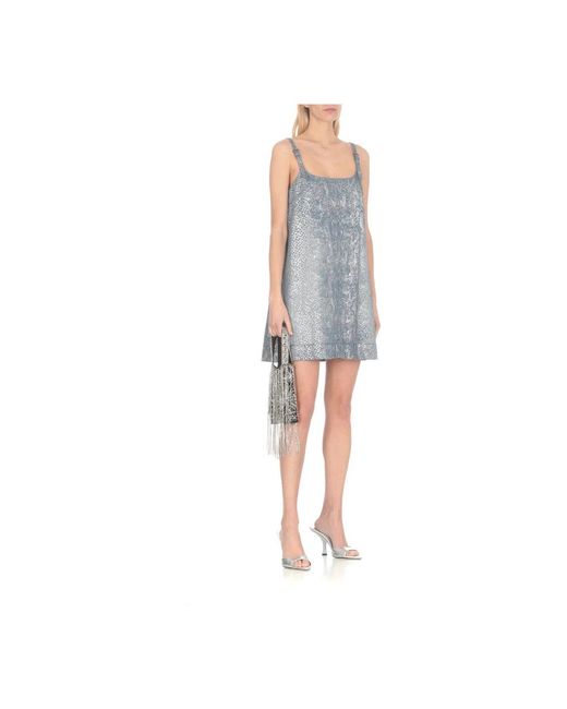 Versace Gray Short Dresses