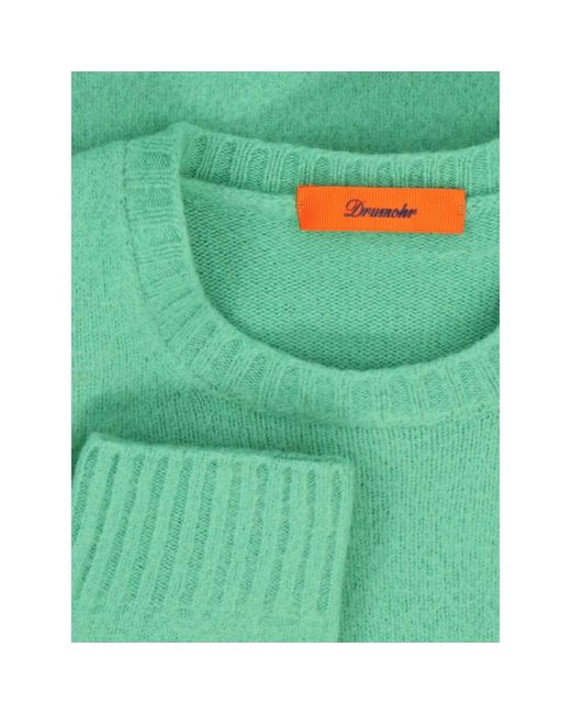 Round-Neck Knitwear Drumohr de hombre de color Green