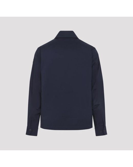 Moncler Blue Light Jackets for men
