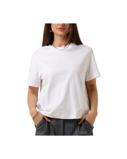 SELECTED Slfessential Ss Boxy Tee in het White