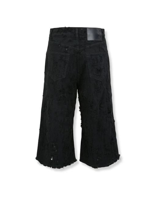 Haikure Black Denim Shorts