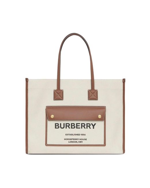 Tote Bags Burberry de color White