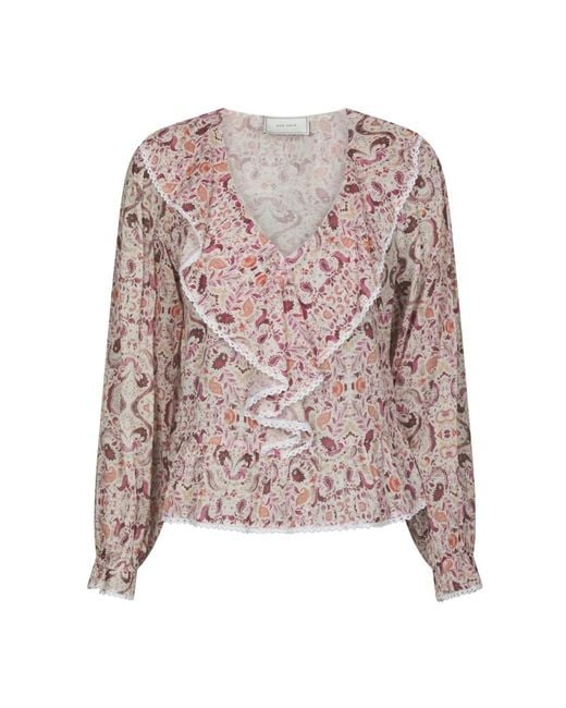 Neo Noir Pink Blouses