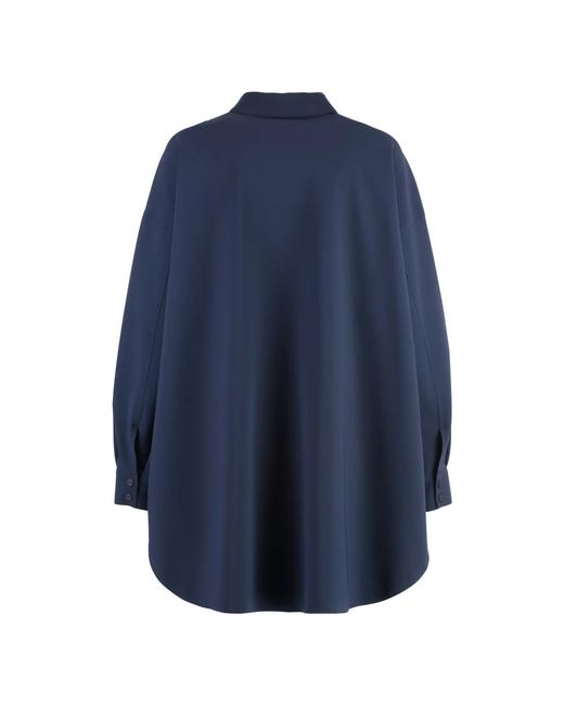 Herno Jassen ,Blauw ,Overshirt Van Technische Stof Met Zakken in het Blue