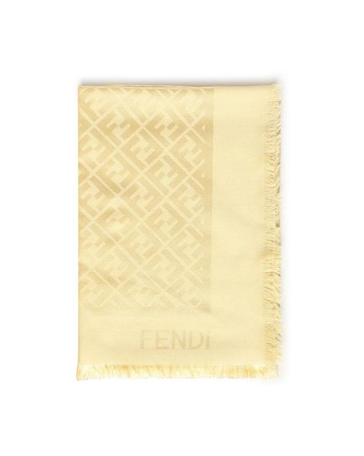 Fendi Yellow Winter Scarves