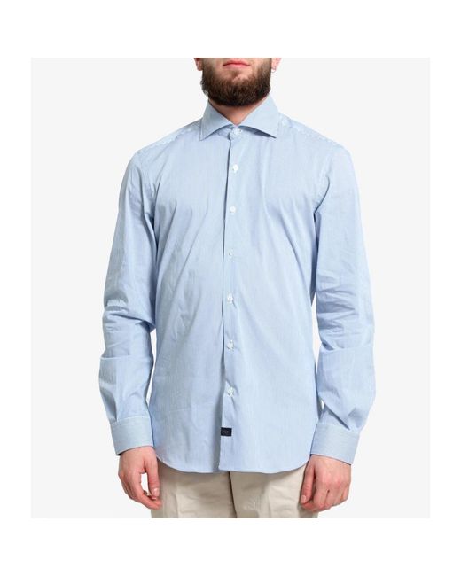 Fay Casual Overhemden in het Blue voor heren