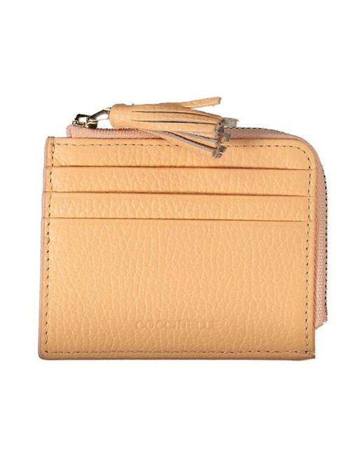 Coccinelle Natural Luxuriöse lederkartenhalter brieftasche