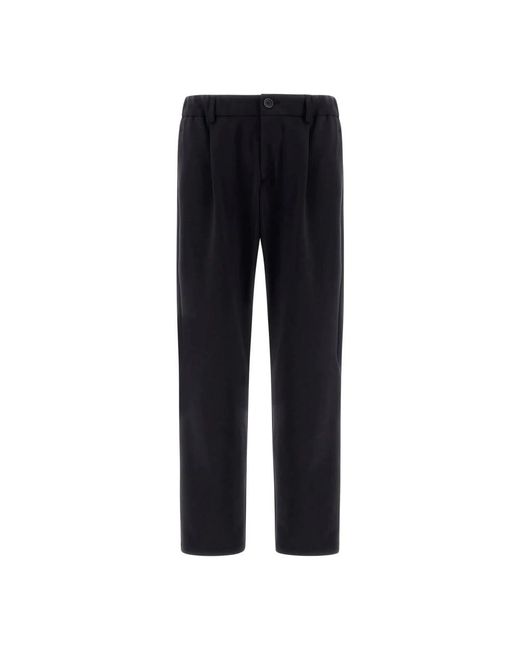 Straight Trousers di Herno in Black da Uomo