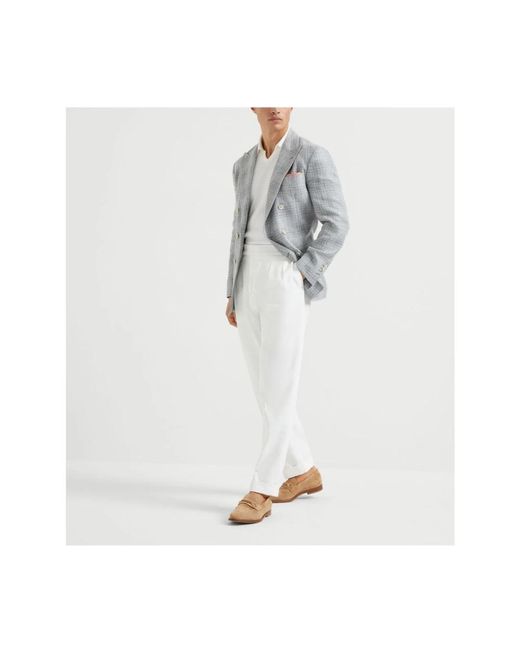 Brunello Cucinelli Gray Blazers for men