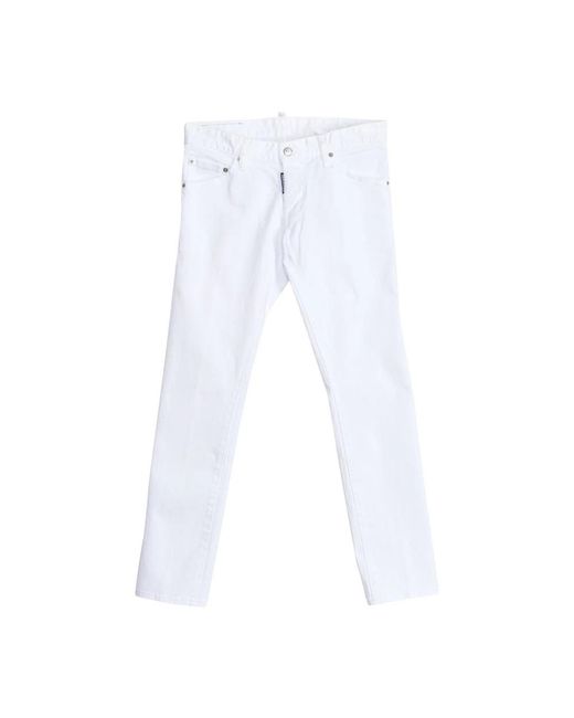 DSquared² White Slim-Fit Jeans for men