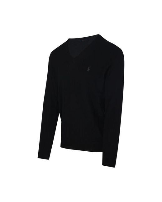Ralph Lauren Black Round-Neck Knitwear for men
