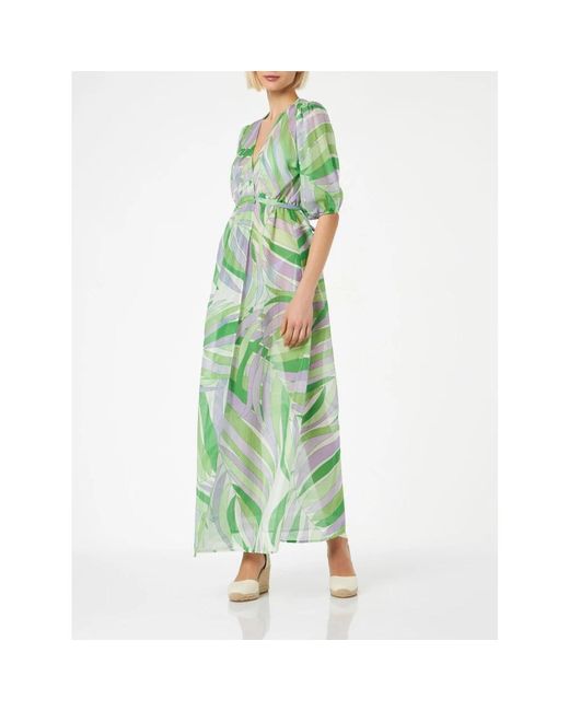 Mc2 Saint Barth Kleedjes ,Groen ,Maxi Kleedjes in het Green