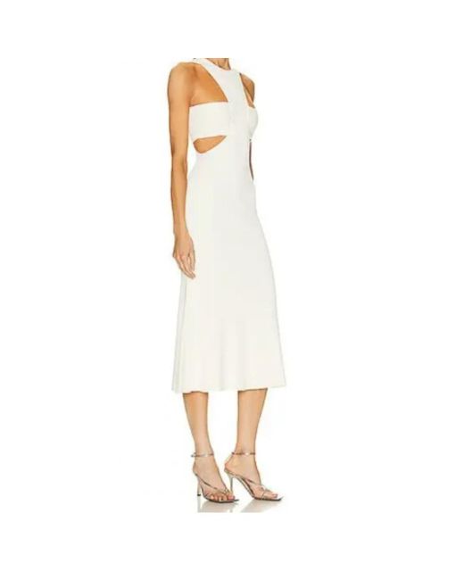 Midi Dresses McQueen de color White