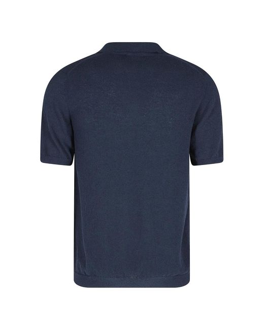 Roberto Collina Blue Polo Shirts for men