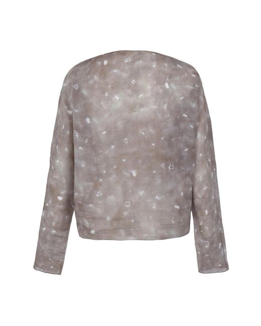 Cortana Gray Blouses