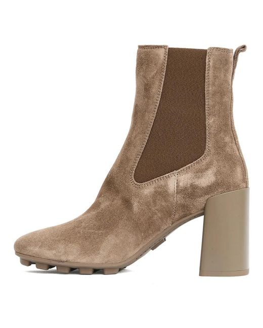 Hogan Schoenen ,Suède Enkellaarsjes Voor Vrouwen in het Brown