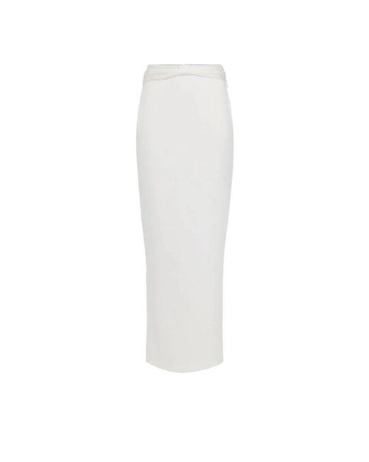 Elisabetta Franchi Maxi Skirts in het White