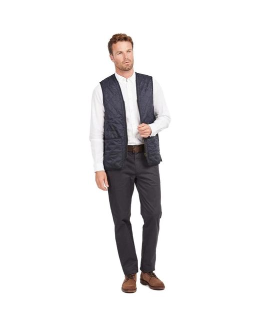Barbour Jassen ,Blauw ,Polyester Blauw Gewatteerd Vest in het Blue voor heren