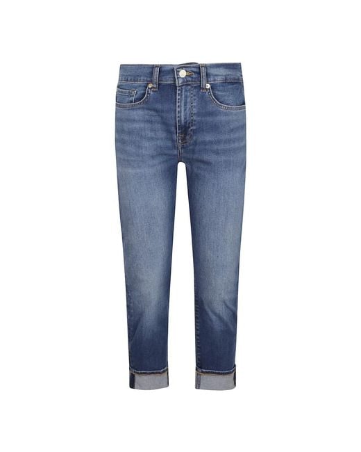 7 For All Mankind Slim-Fit Jeans in het Blue