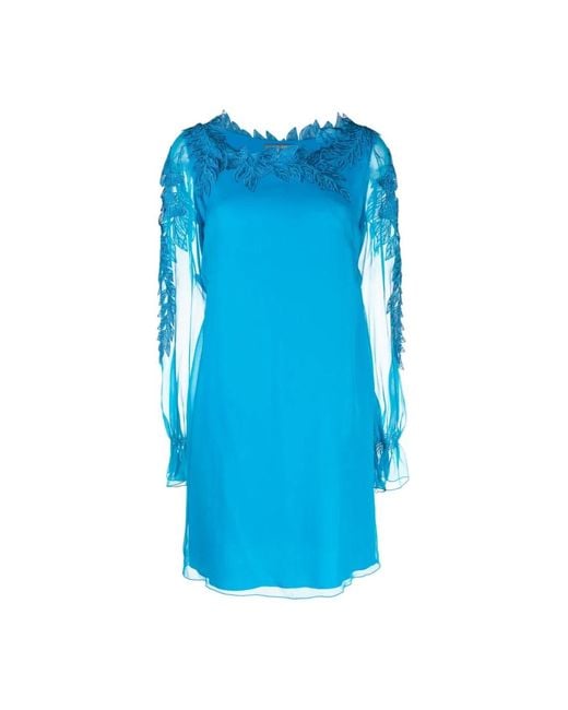 Short Dresses Alberta Ferretti de color Blue