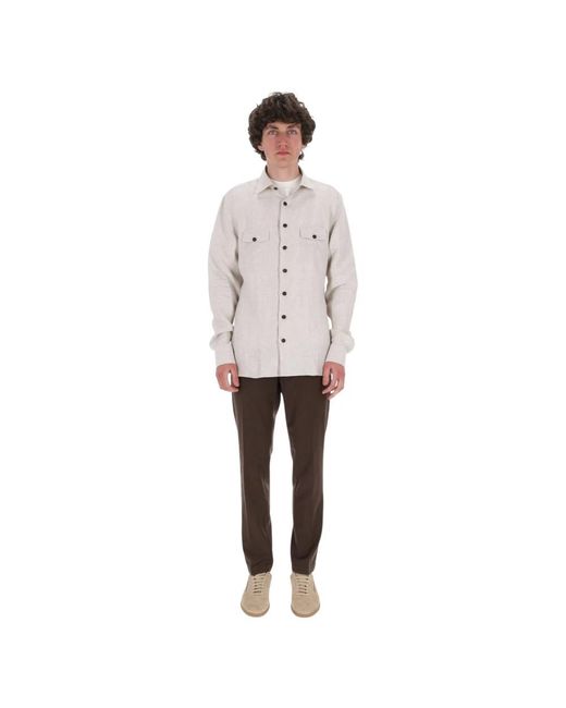 Borriello Gray Casual Shirts for men