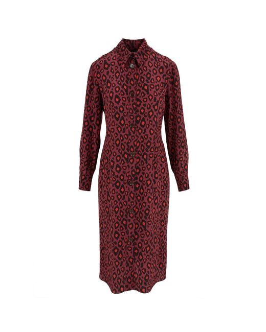 Aspesi Red Shirt Dresses