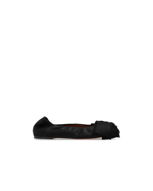 Lanvin Black Ballerina Shoes