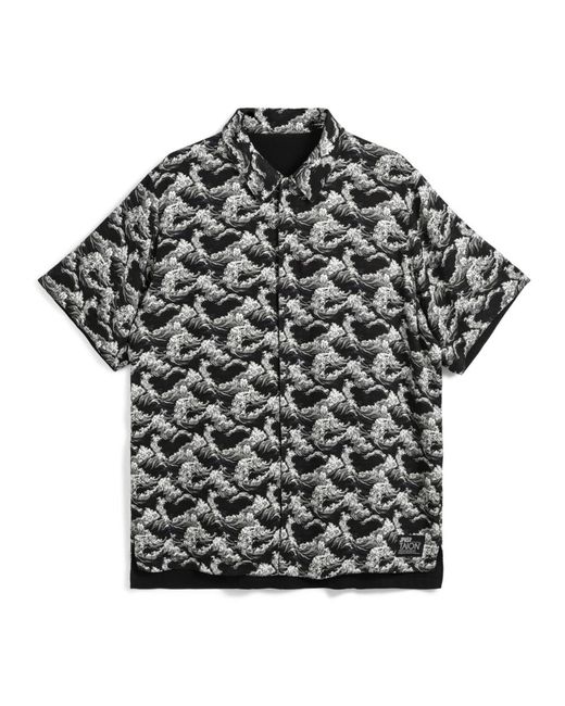Taion Black Short Sleeve Shirts for men