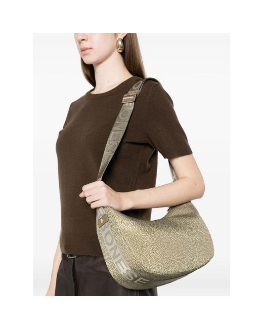 Borbonese Gray Luna Bag