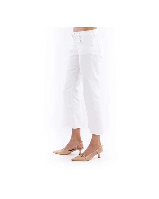 Cropped Jeans Don The Fuller en coloris White