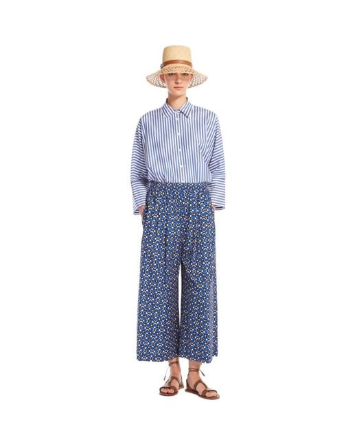 Wide Trousers Weekend by Maxmara de color Blue
