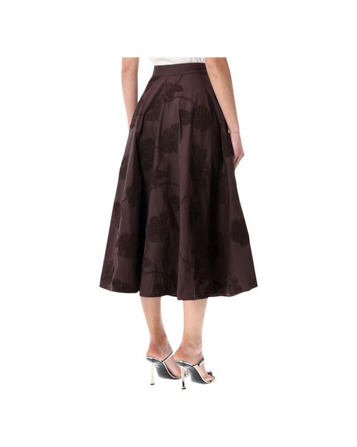 ROTATE BIRGER CHRISTENSEN Brown Midi Skirts
