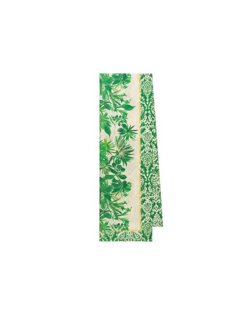 Maliparmi Green Silky Scarves
