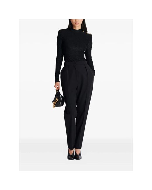 Balmain Black Long Sleeve Tops