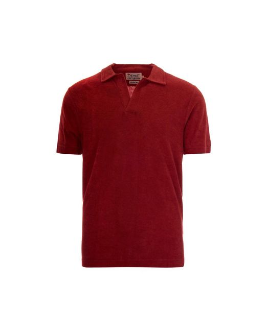 Mc2 Saint Barth Red Polo Shirts for men