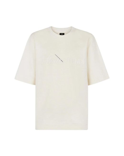 Fendi White T-Shirts for men