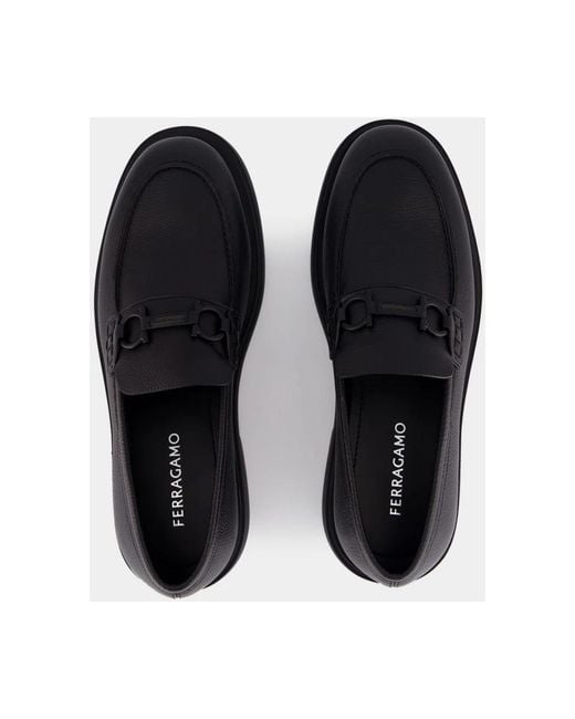 Ferragamo Black Loafers for men