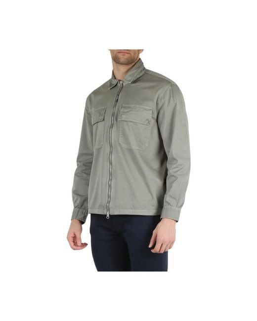 Replay Gray Light Jackets for men