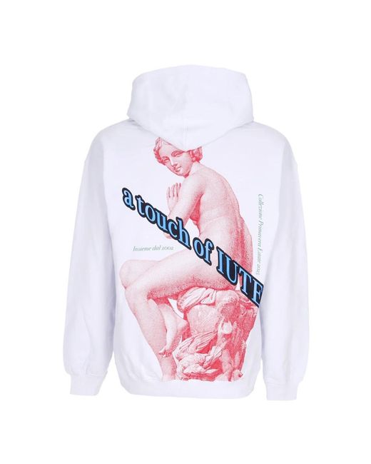 Iuter White Hoodies for men