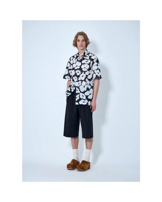 Dries Van Noten Blue Bermudas for men