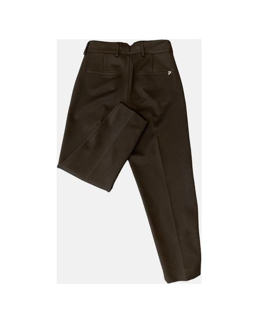 Dondup Brown Straight Trousers for men